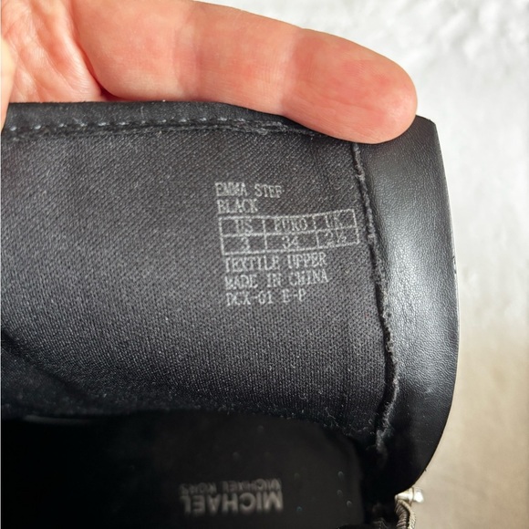 Michael Kors Booties Black Ankle with Cutout Design Faux Suede Size 3 - Picture 8 of 8